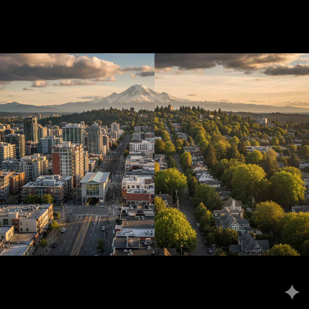 Beacon Hill ridge with north and south neighborhood views